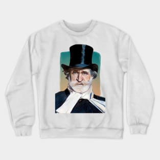 Italian Composer Giuseppe Verdi illustration Crewneck Sweatshirt